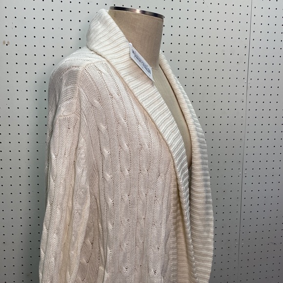 NWT Duffield Lane Women’s XS Campbell Cashmere Blend Cardigan in Ivory - Picture 9 of 15